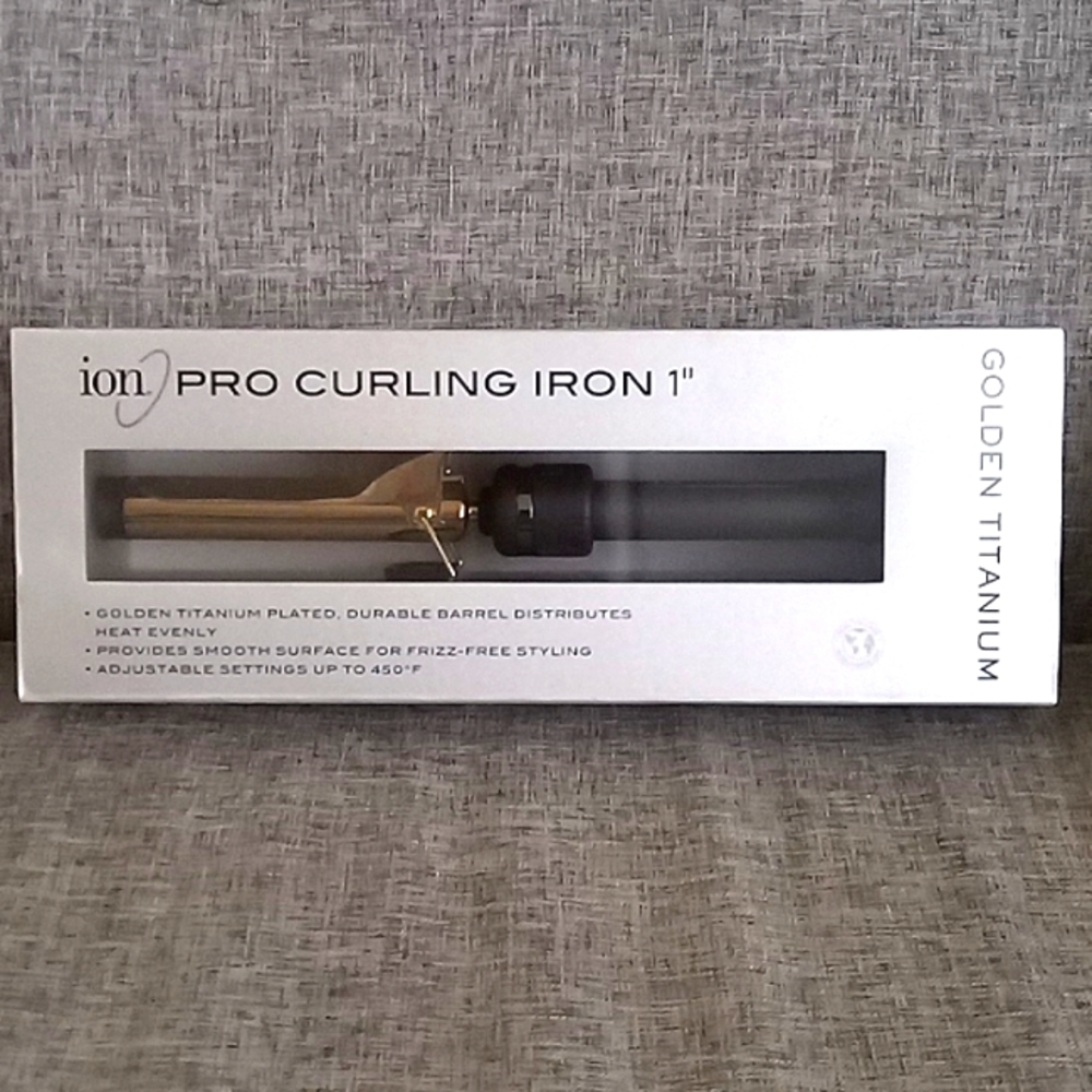 Pro Curling Iron 1" Golden Titanium